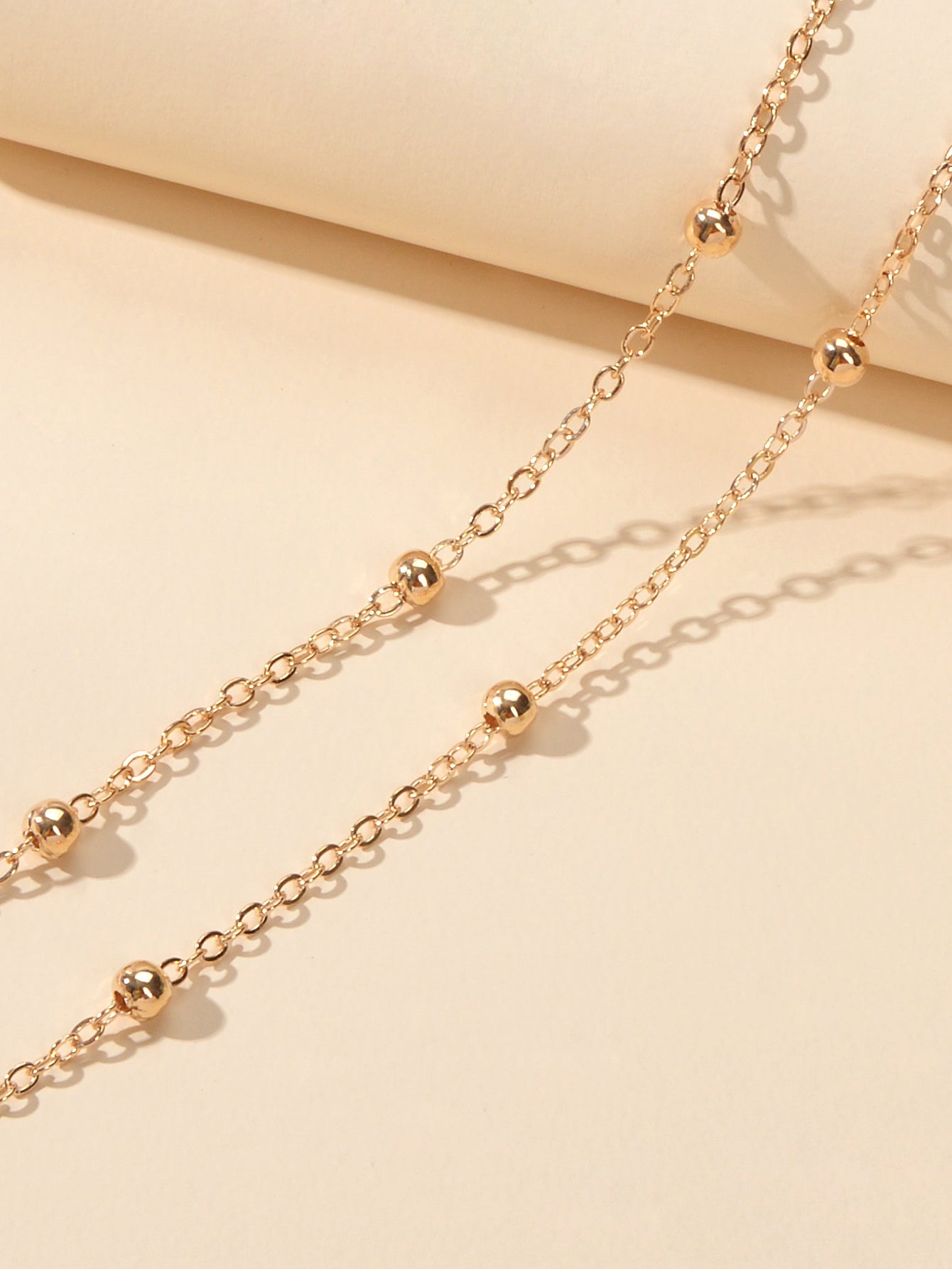 Summer Accessories Gold Silver Doublelayer Chain Anklet Holiday Beach Jewellery