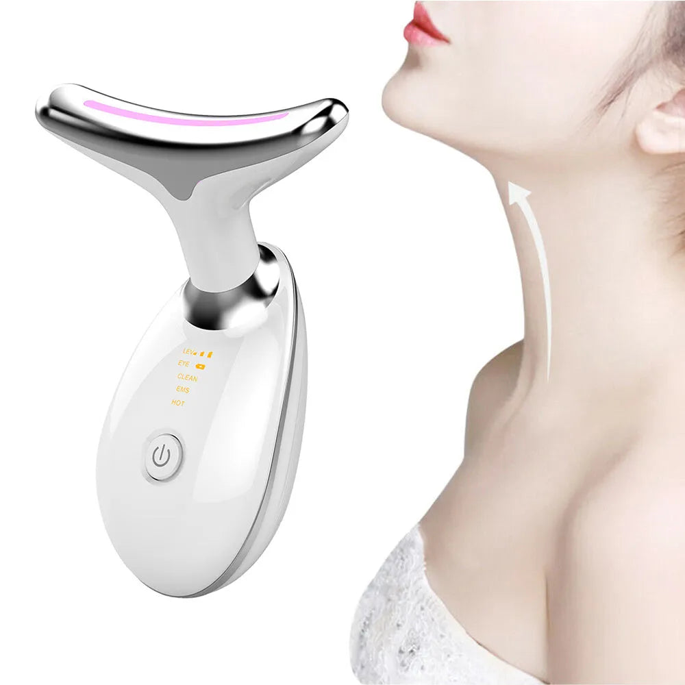 Vibe Geeks Neck and Face Skin Tightening IPL Skin Care Device- USB Charging