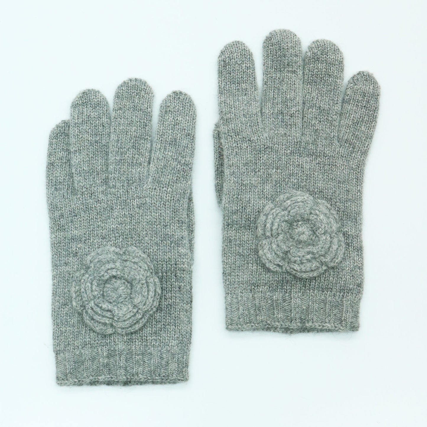 KIDS TECH GLOVES WITH FLOWER
