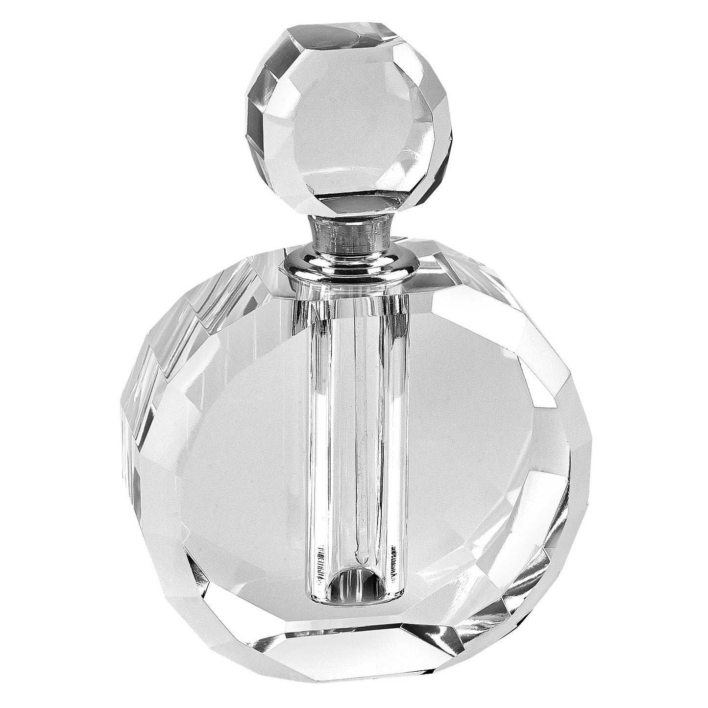 5" Clear Crystal Decorative Perfume Bottle