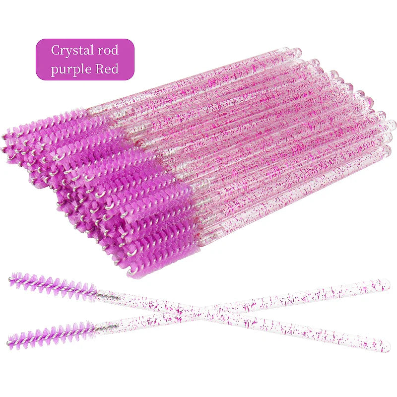 50Pcs Disposable Eyelash Brushes Set