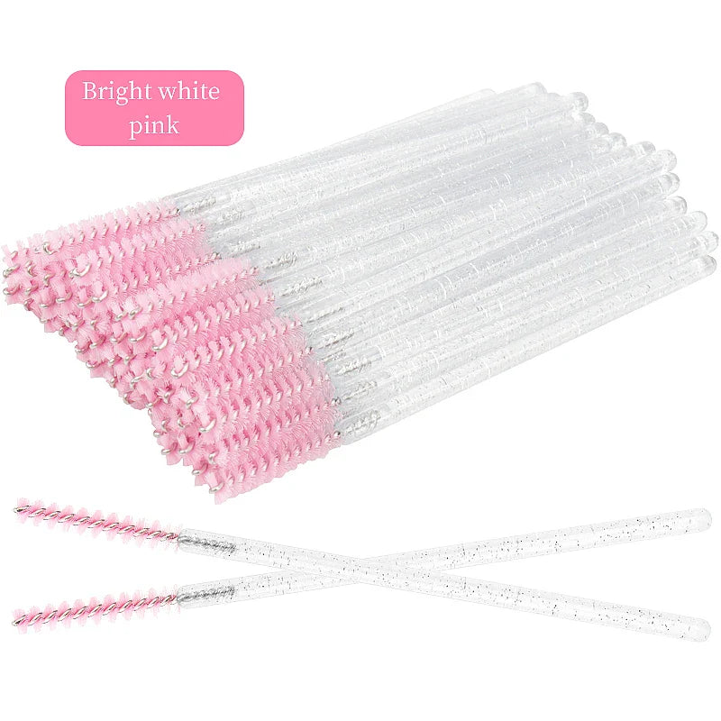 50Pcs Disposable Eyelash Brushes Set