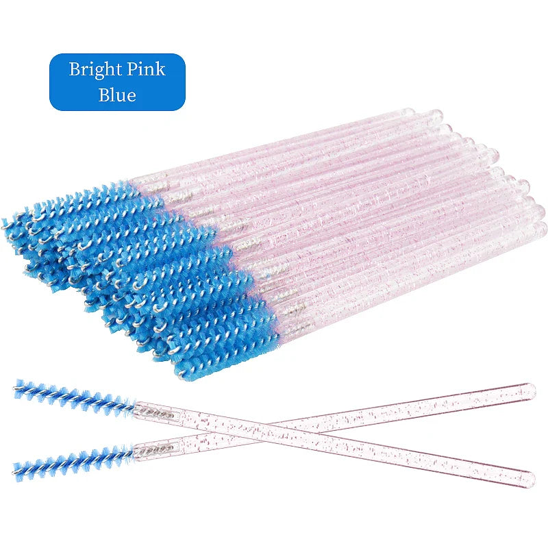 50Pcs Disposable Eyelash Brushes Set