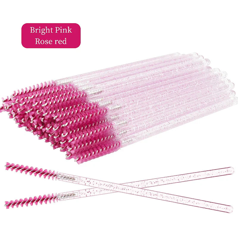 50Pcs Disposable Eyelash Brushes Set