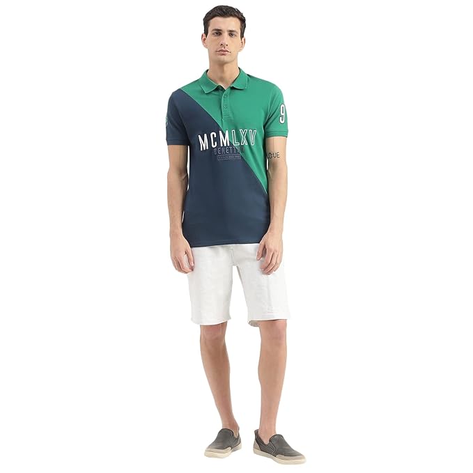United Colors of Benetton Men's Solid Regular Fit Polo Shirt