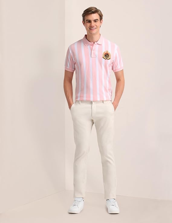 U.S. POLO ASSN. Men's Striped Slim Fit Polo Shirt