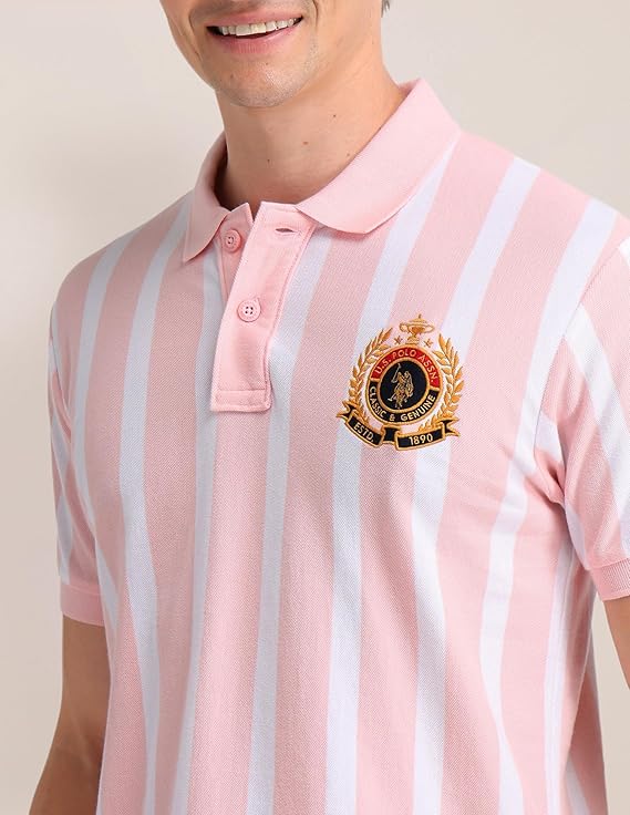 U.S. POLO ASSN. Men's Striped Slim Fit Polo Shirt