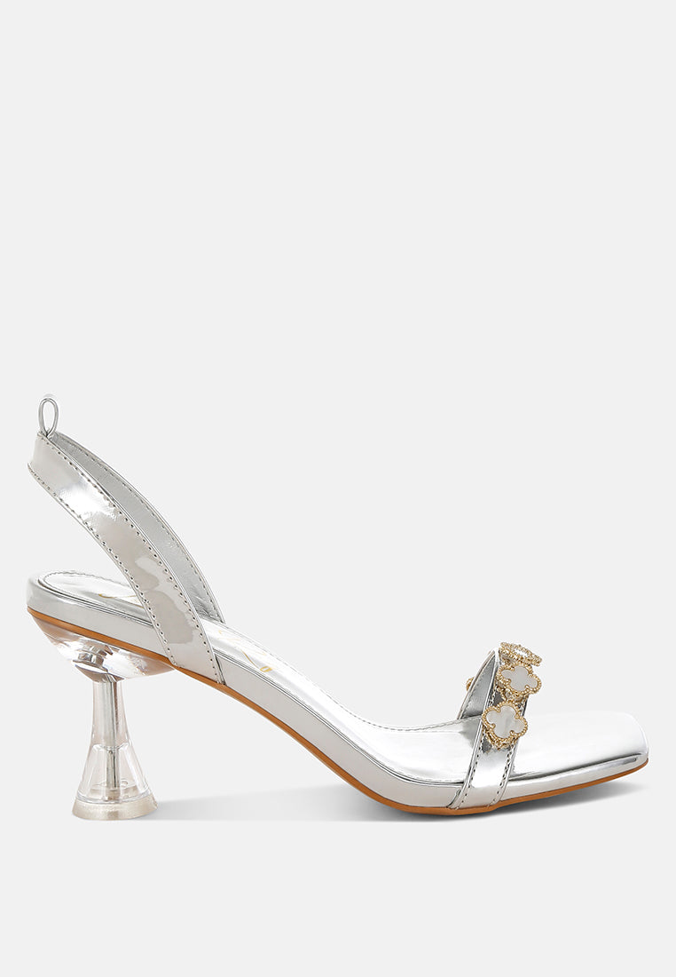 Ebina Charm Detail Spool Heels