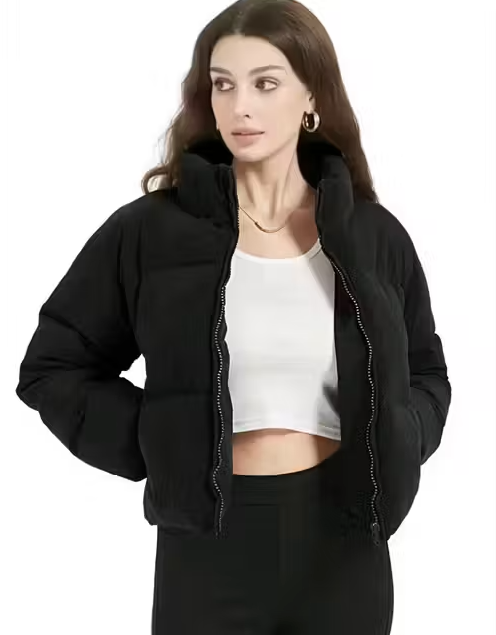 Women's High-Nek with Full Sleeve Puffer Jacket