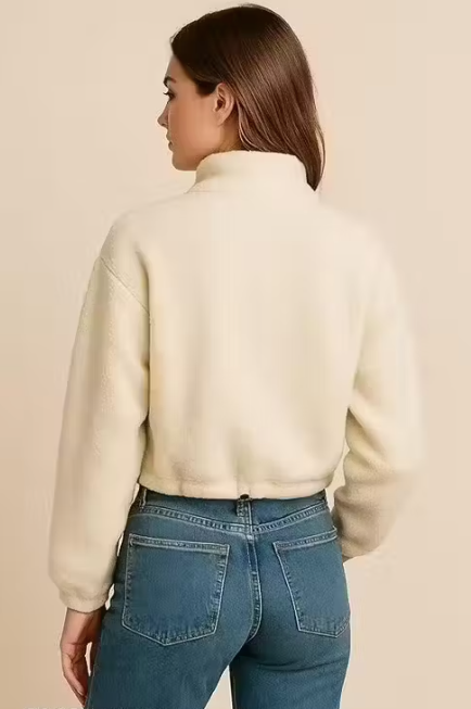 Acoustix Women's Solid White Jackets