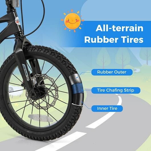 16 Inch Kids Bike Lightweight with 2 Removable Training Wheels for Aged 4-7-16 inches-3