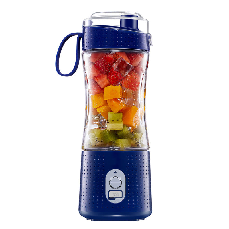 NNEDSZ Dark Blue Portable Mini Juicer - Rechargeable Electric Fruit Juicer Cup, Compact & Convenient