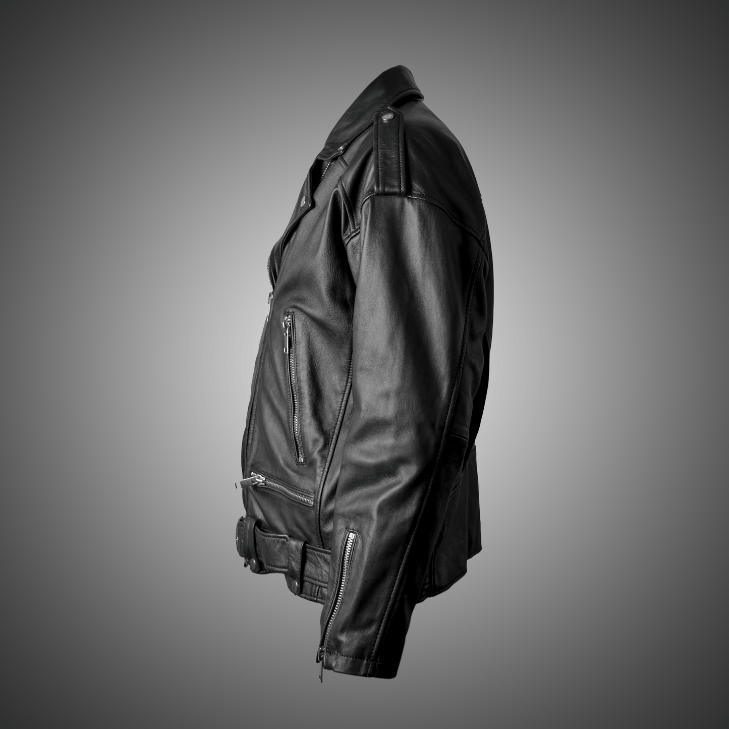 Black Perfecto Jacket For Men - L