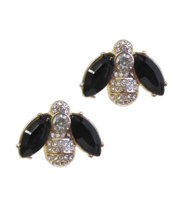 CRYSTAL BEE EARRING-0