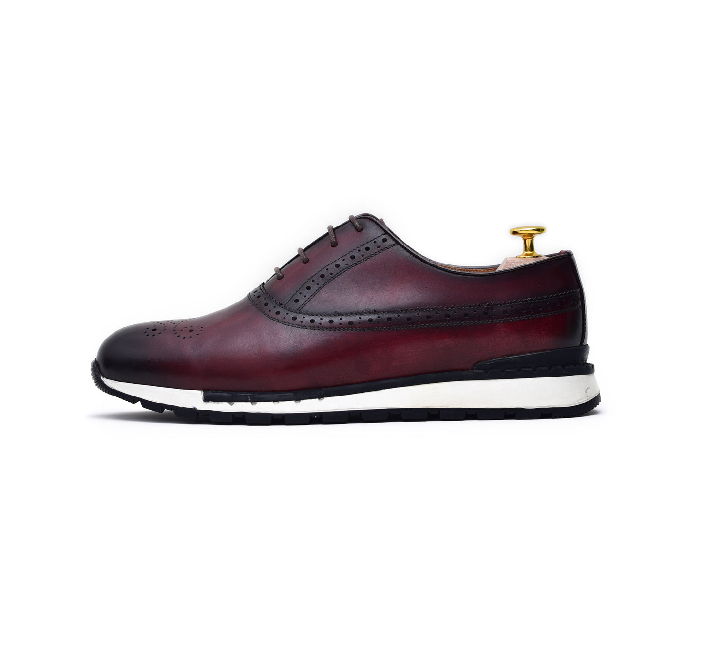 Archie II - Burgundy Oxford Sneakers-4