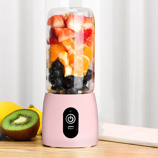 NNEAGS 2X Portable Mini USB Rechargeable Handheld Juice Extractor Fruit Mixer Juicer Pink