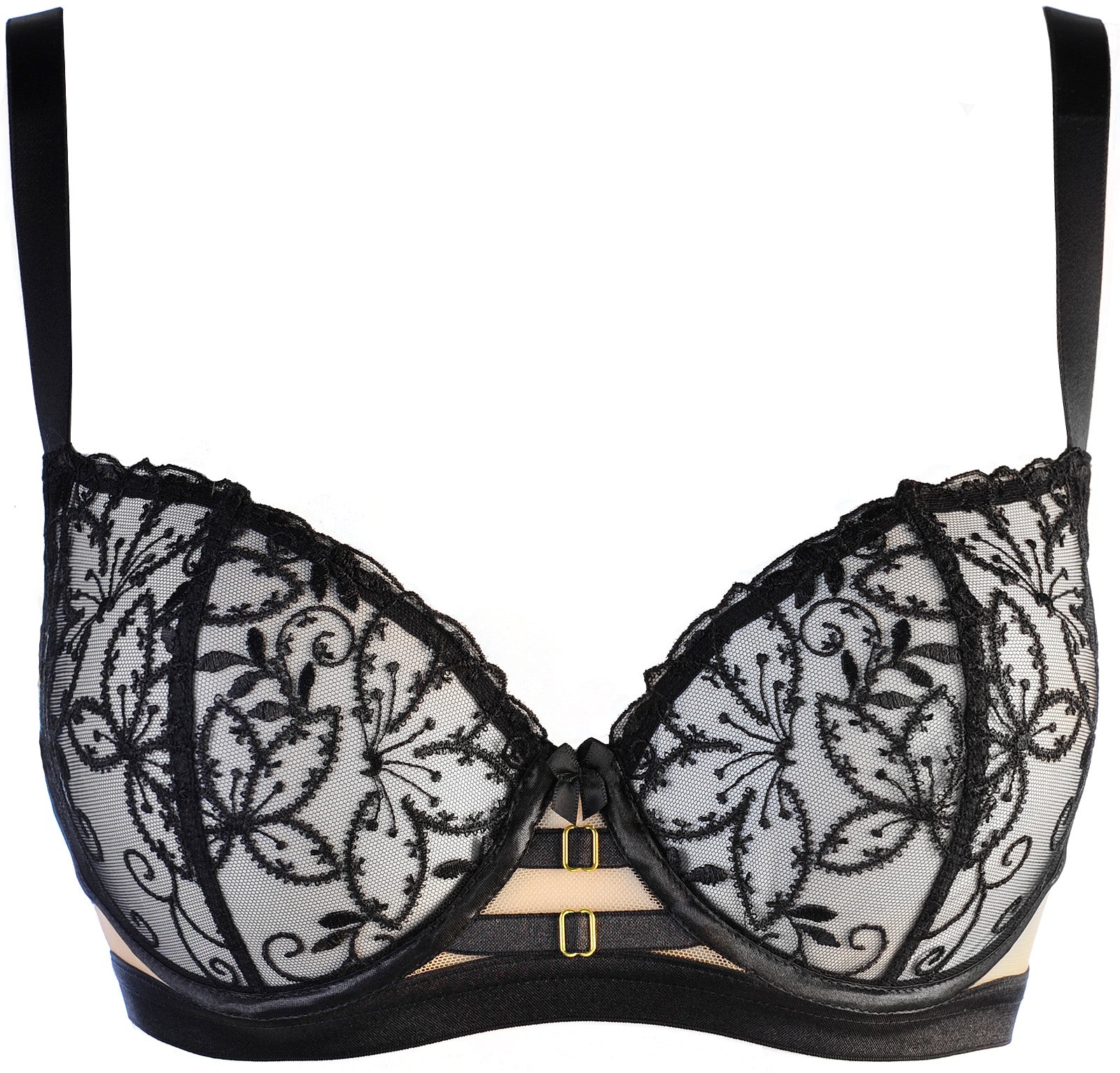 Ultra Sheer Balconette Bra Axami Black Angel-4