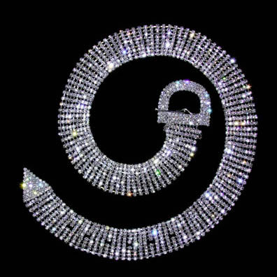 #13692 - Rhinestone Belt - 9 Rows