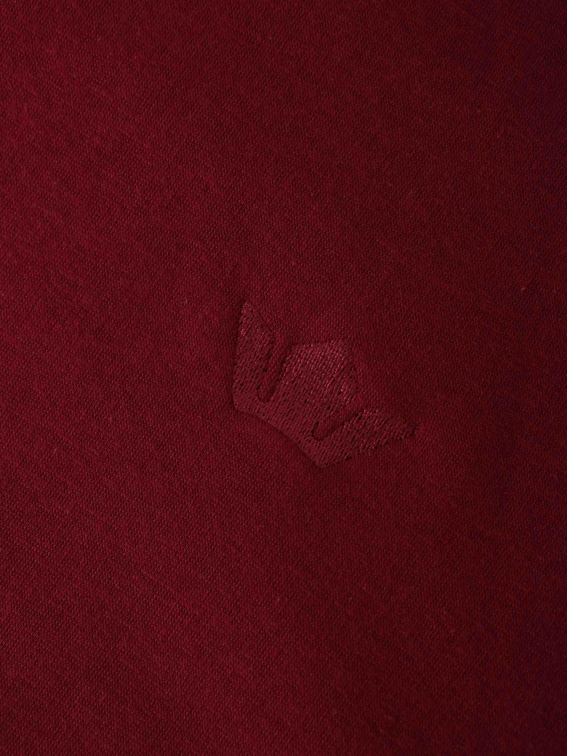 Logo Sweatshirt-Burgundy-4