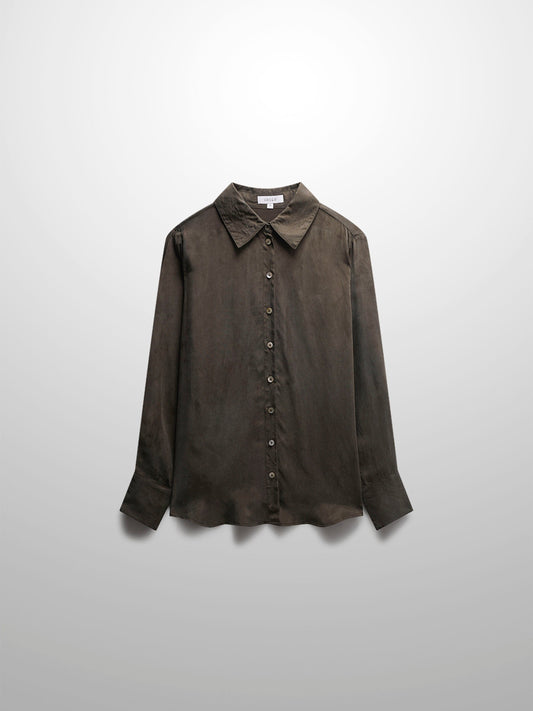 Cupro Blouse-Olive-0
