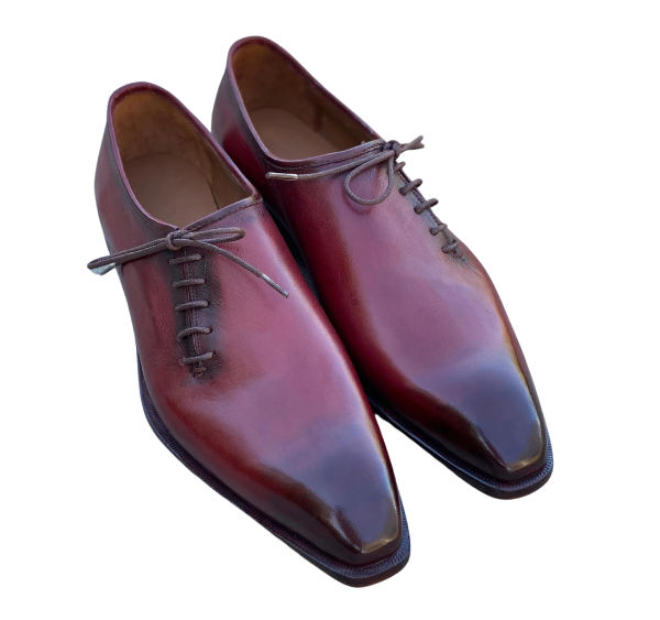 Tyler - Burgundy Whole cut Dress Oxfords-0