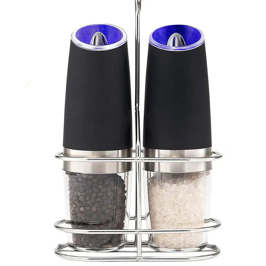 NNETM Spice up your life with the Gravity Electric Pepper and Salt Grinder Set