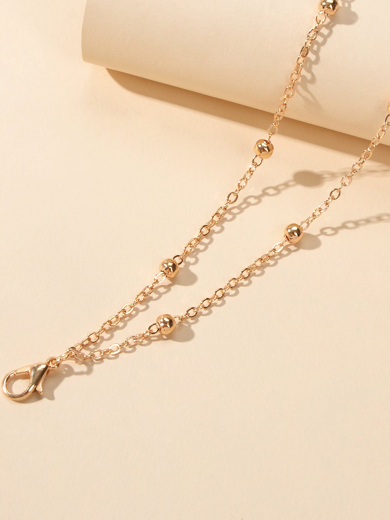 Summer Accessories Gold Silver Doublelayer Chain Anklet Holiday Beach Jewellery
