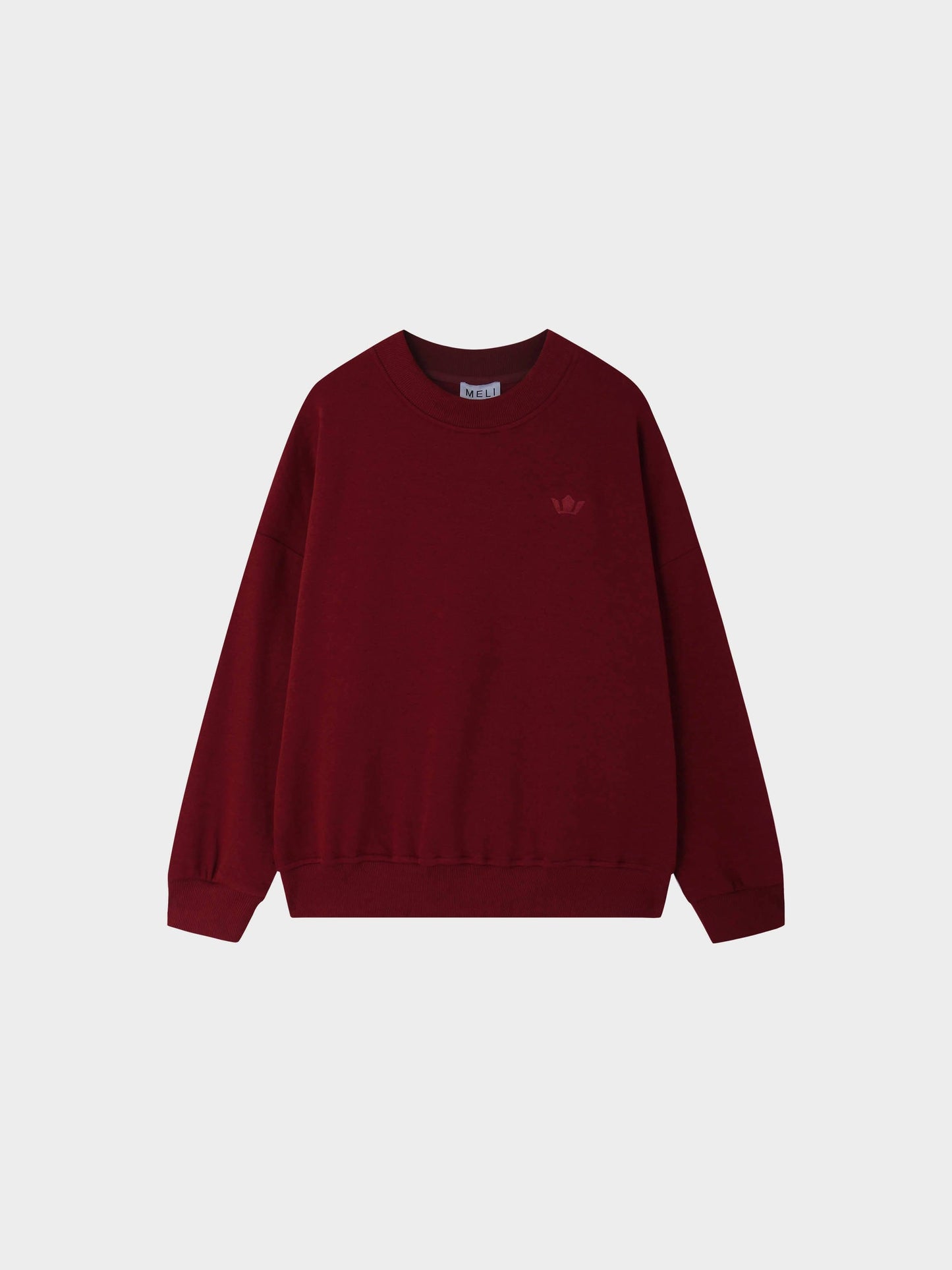 Logo Sweatshirt-Burgundy-1