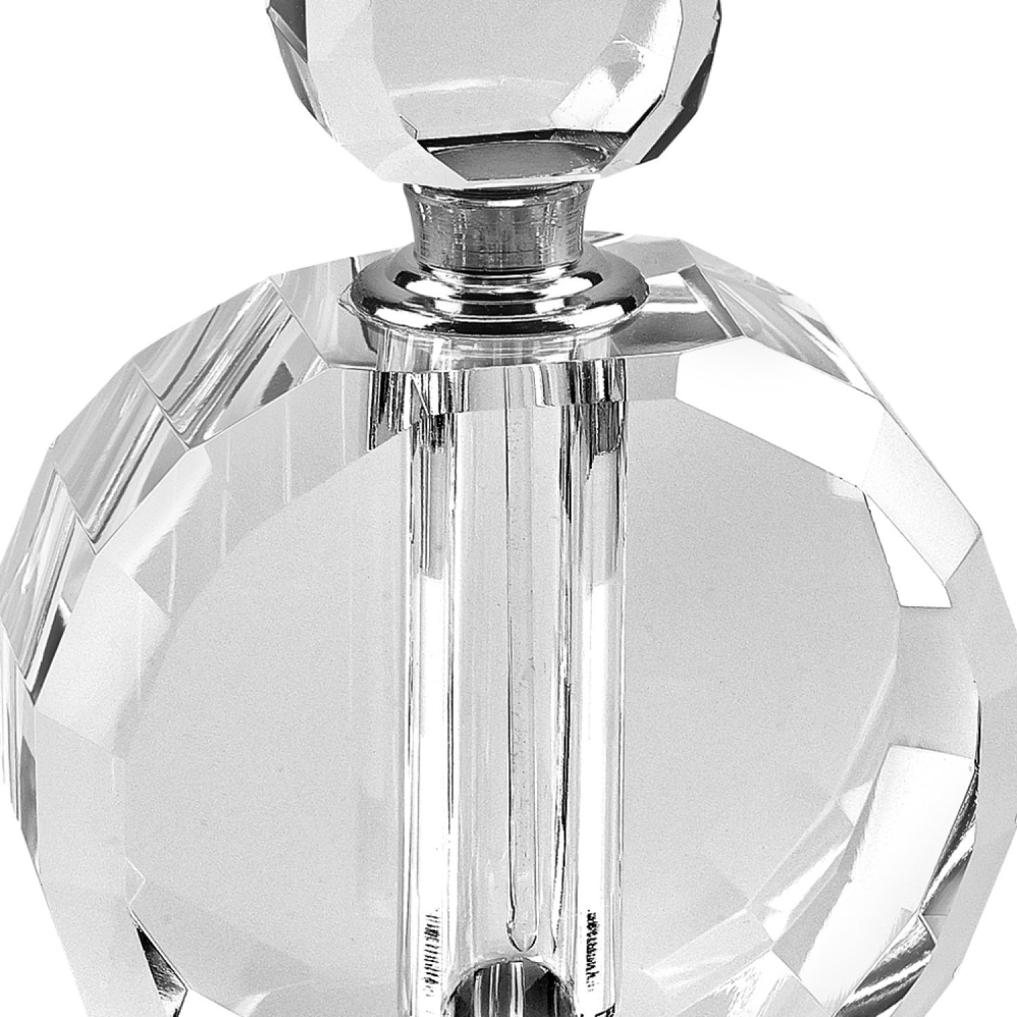 5" Clear Crystal Decorative Perfume Bottle