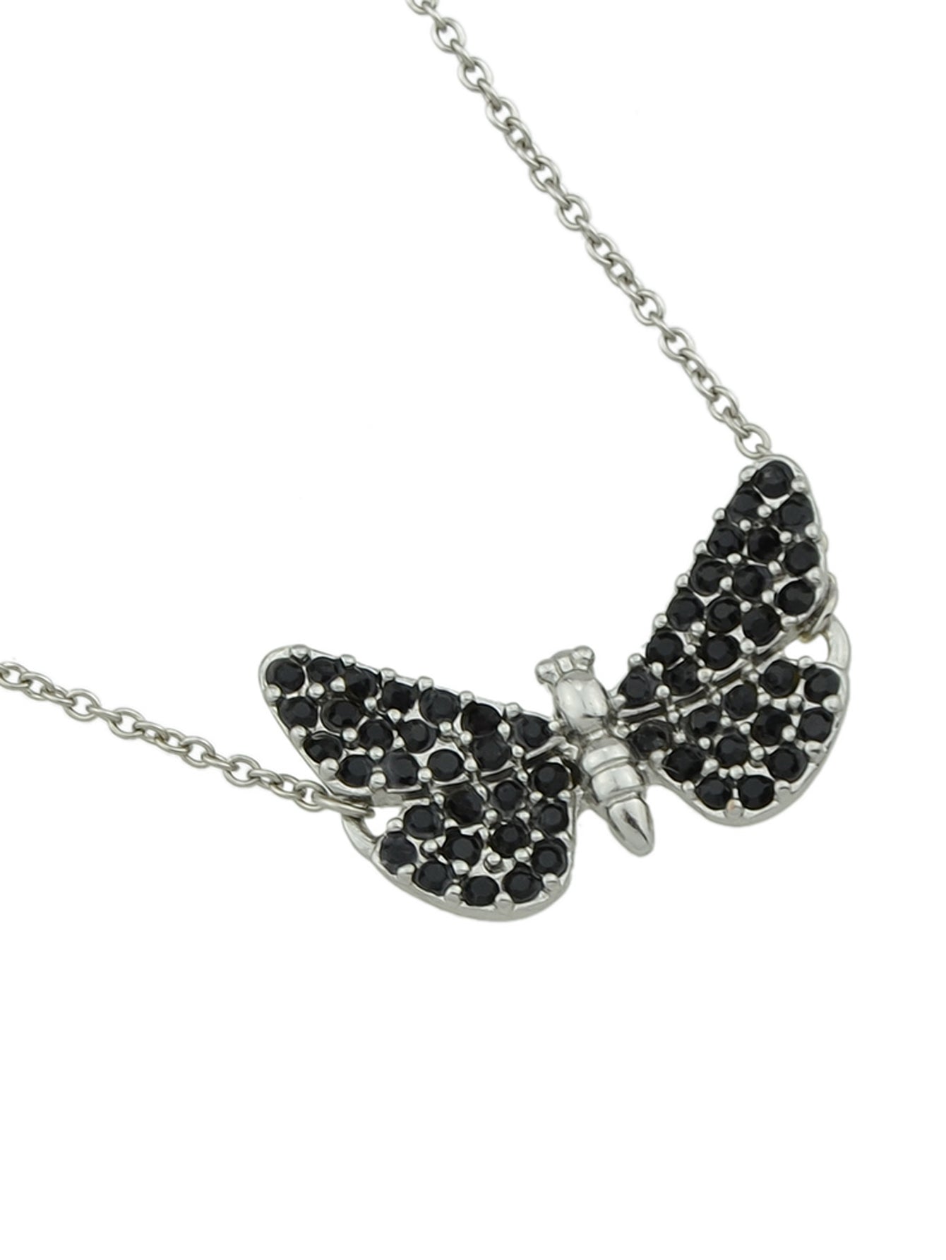 Designer Jewellery Silver Chain Black Beads Butterfly Bracelet Fashion Bangle