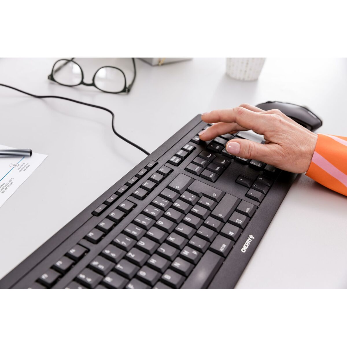 Keyboard Cherry Black AZERTY