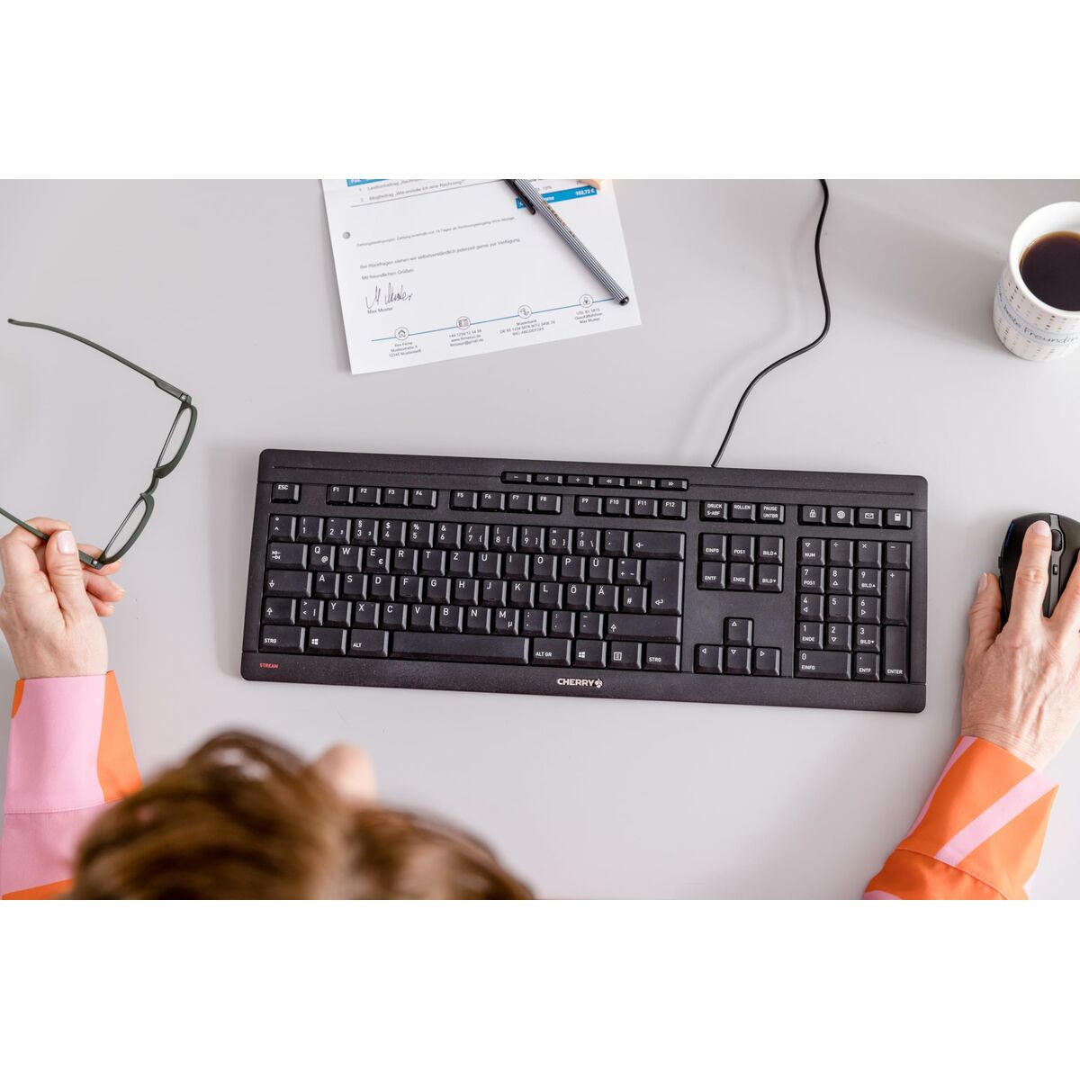 Keyboard Cherry Black AZERTY