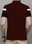 MAROON T SHIRT REGULAR FIT POLO NECK HALF SLEEVE FOR MEN