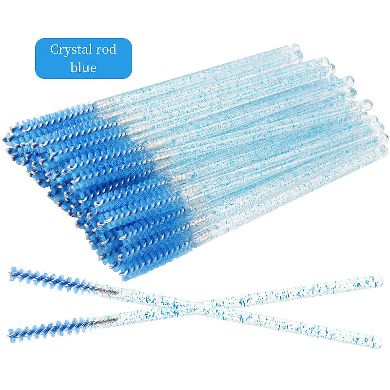 50Pcs Disposable Eyelash Brushes Set