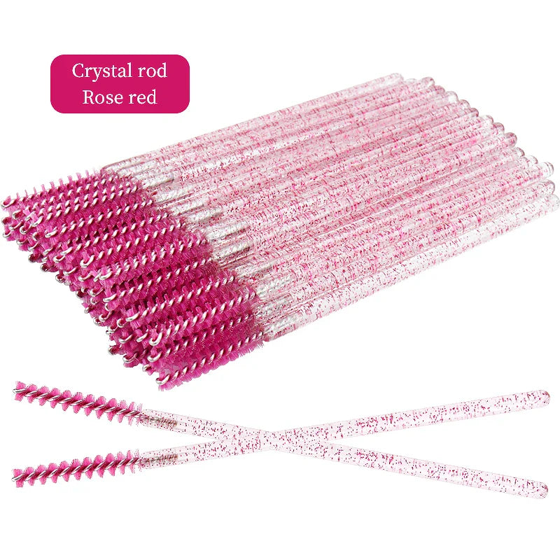 50Pcs Disposable Eyelash Brushes Set
