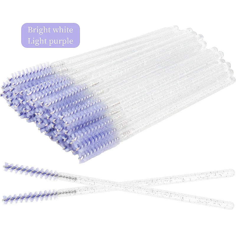 50Pcs Disposable Eyelash Brushes Set