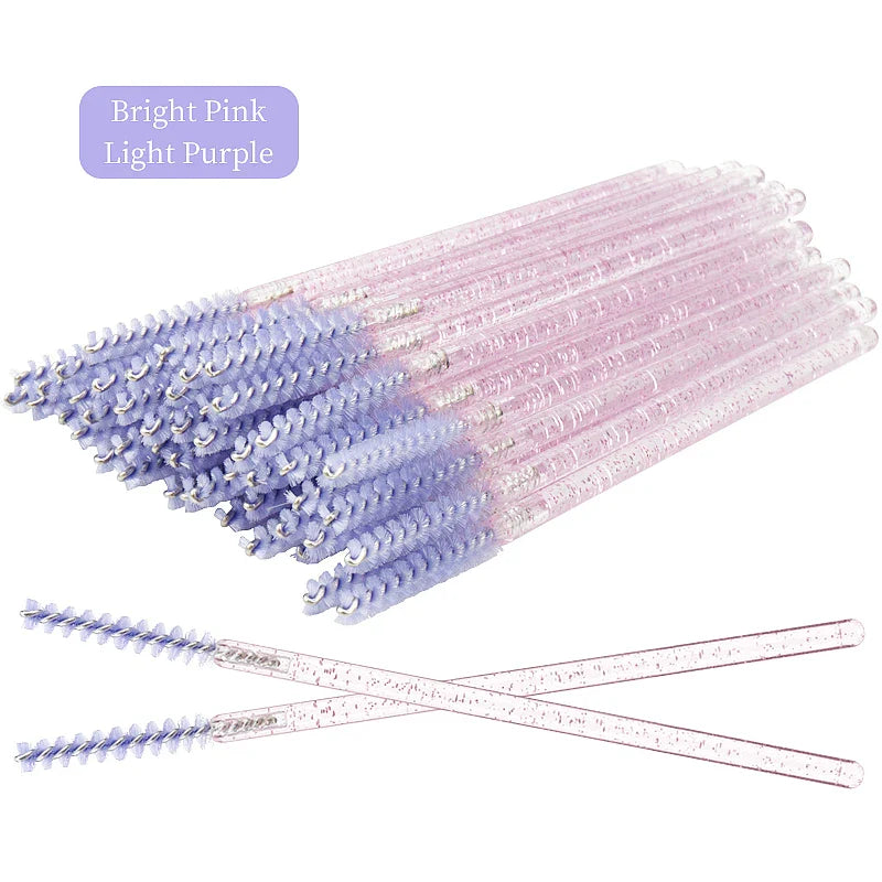 50Pcs Disposable Eyelash Brushes Set