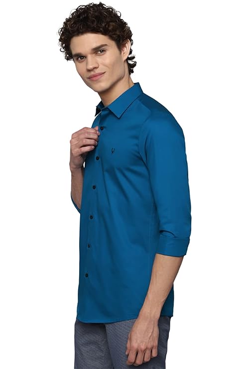 Allen Solly Men's 100% Cotton Regular Fit Shirt