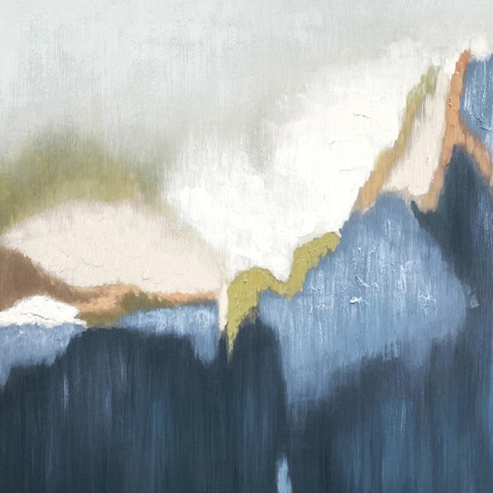 Abstract Vision Gold Floater Frame Painting Wall Art