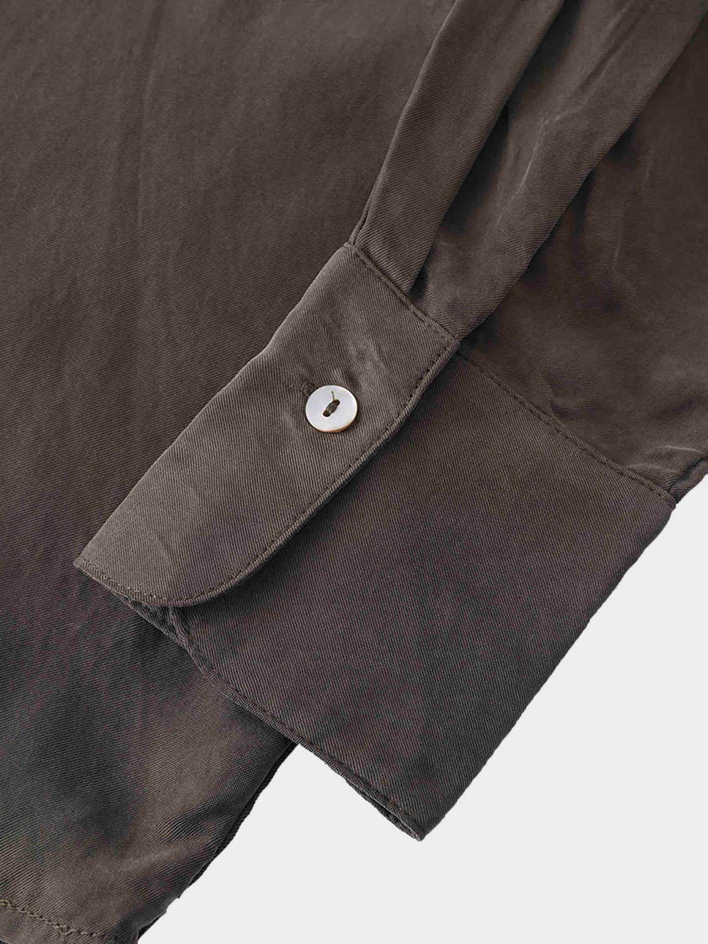 Cupro Blouse-Olive-4