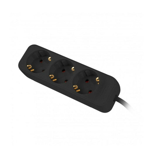 Schuko 3 Way Multi-socket Adapter Lanberg 2500 W 1,5 m Black-0