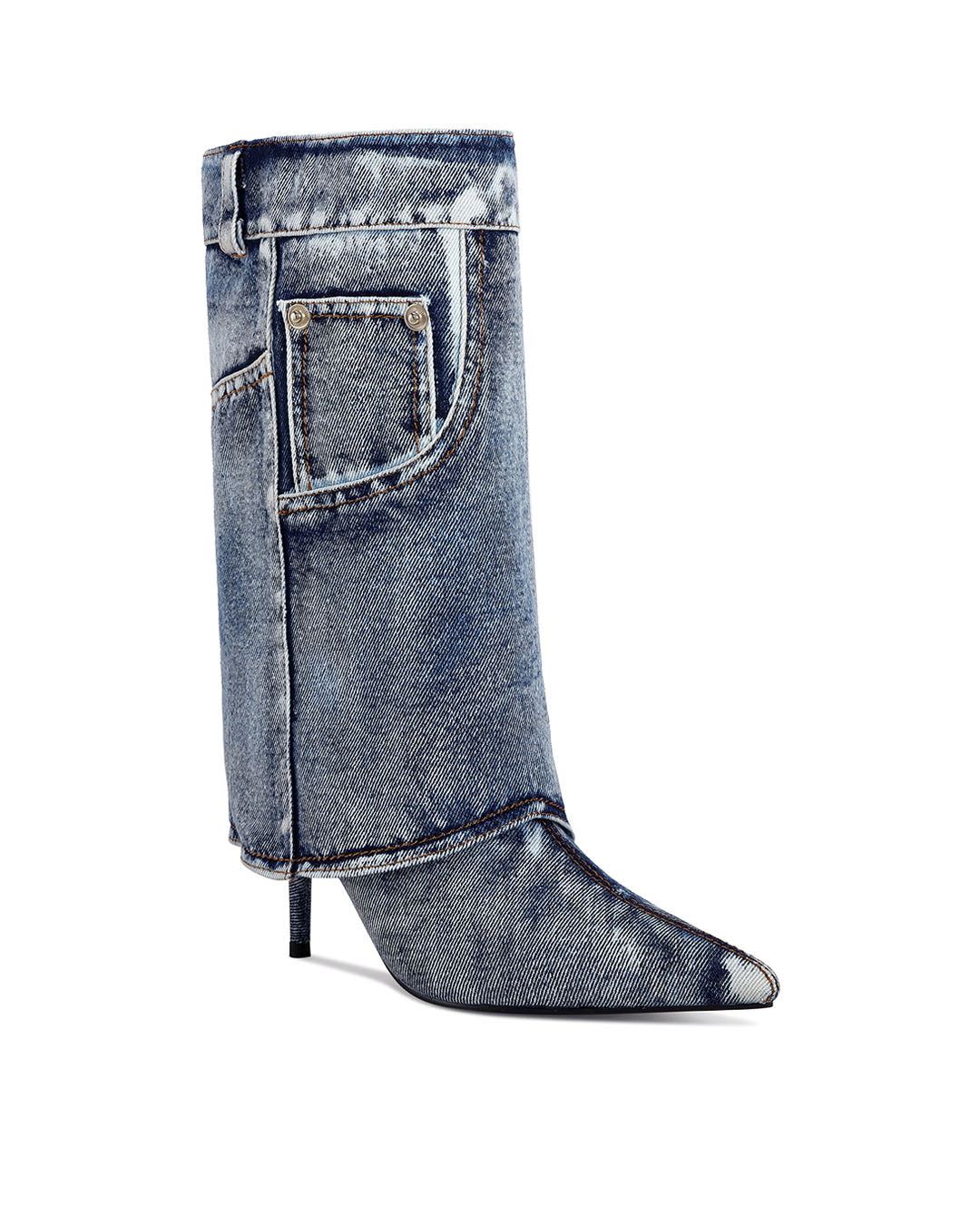 Alessia Denim Stiletto Boot