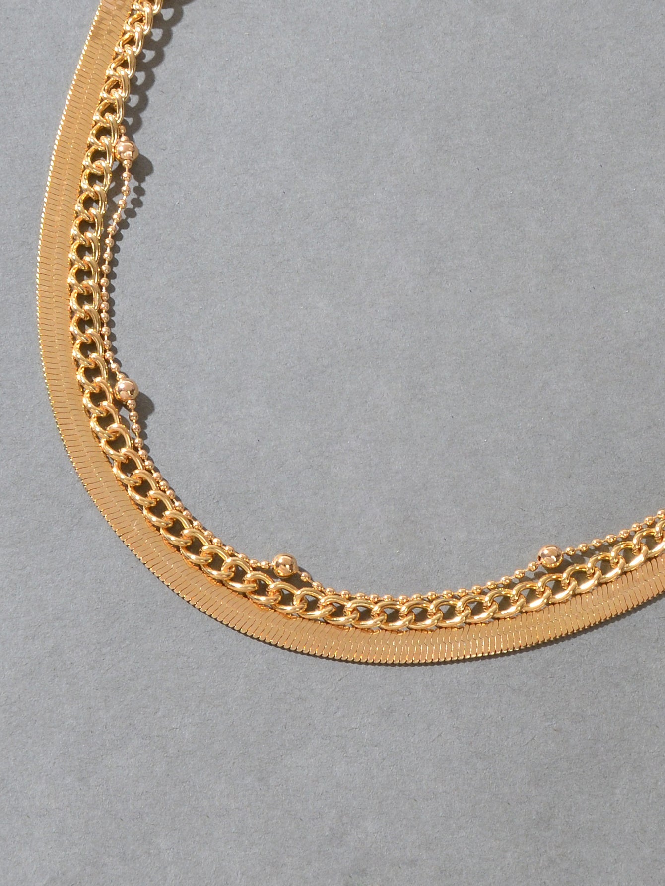 Gold Silver Multi-layer Chain Adjustable Bracelet Women Multiple Style Jewellery