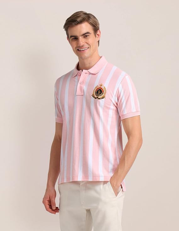 U.S. POLO ASSN. Men's Striped Slim Fit Polo Shirt