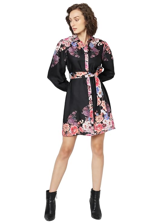 VERO MODA Women's Polyester Shirt Above The Knee Dress