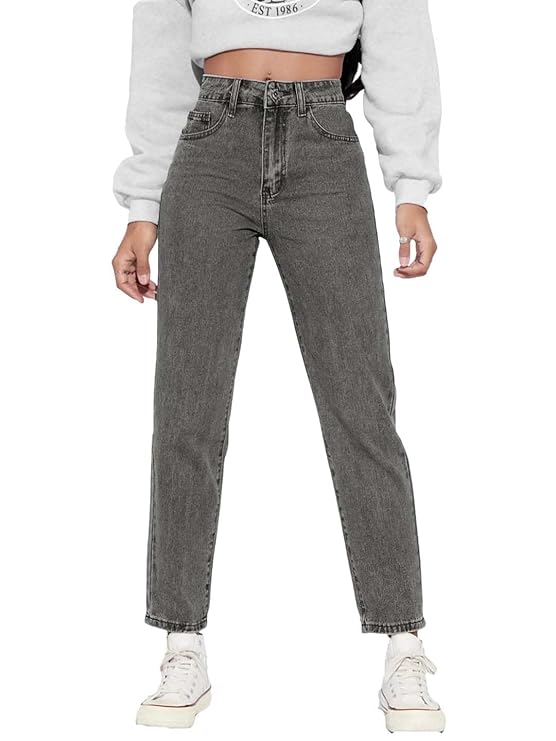 KOTTY Women High Rise Straight Jeans