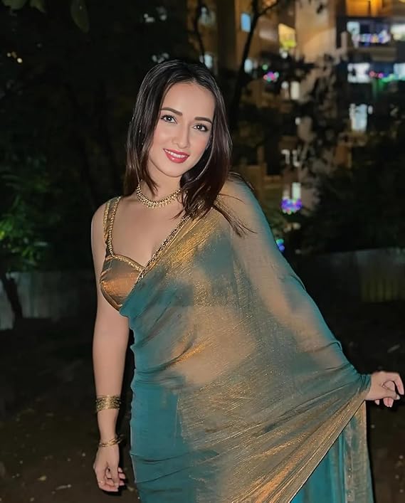 Sidhidata Women's Soft Zimmy Choo Fandy Silk Saree With Hand Work Lace Boarder & Comes With Unstitched Blouse Piece (Chhaava)