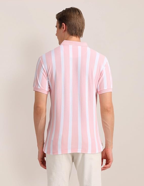 U.S. POLO ASSN. Men's Striped Slim Fit Polo Shirt