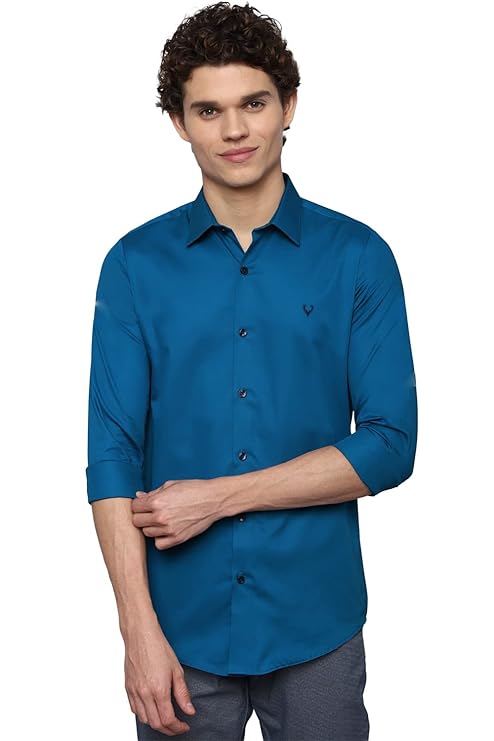 Allen Solly Men's 100% Cotton Regular Fit Shirt