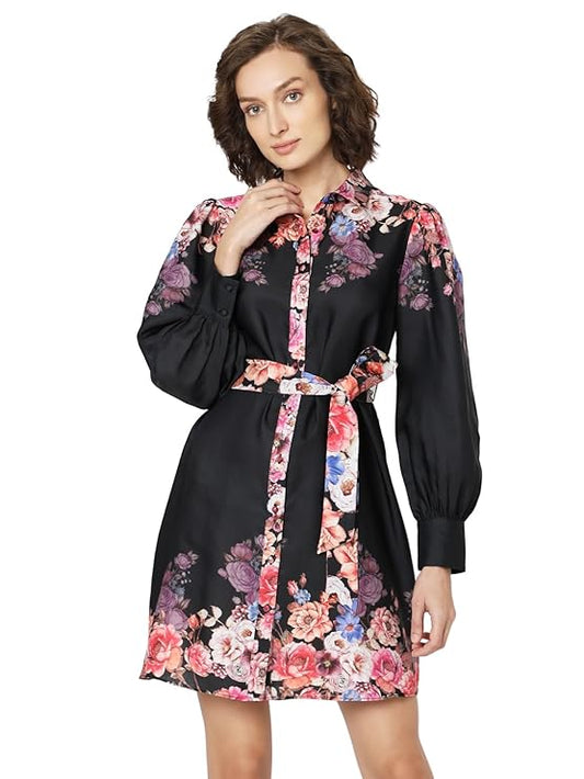 VERO MODA Women's Polyester Shirt Above The Knee Dress